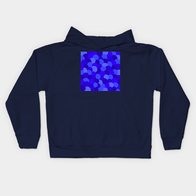 blue scales Kids Hoodie by OmarZArtShop